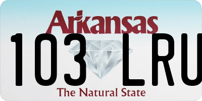 AR license plate 103LRU
