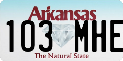 AR license plate 103MHE