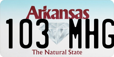 AR license plate 103MHG