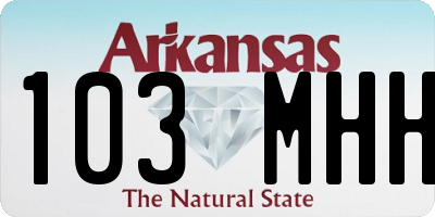 AR license plate 103MHH