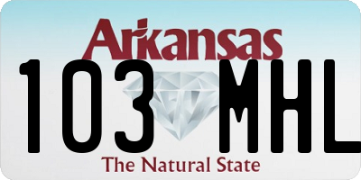 AR license plate 103MHL