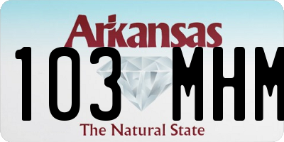 AR license plate 103MHM