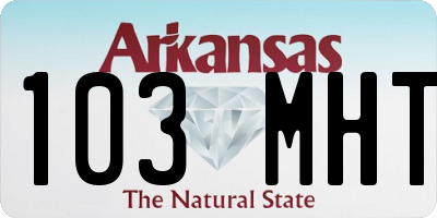 AR license plate 103MHT