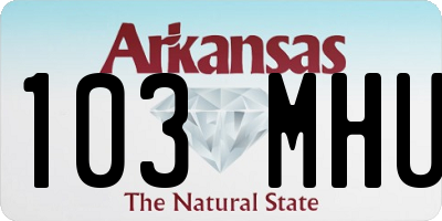 AR license plate 103MHU