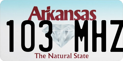 AR license plate 103MHZ