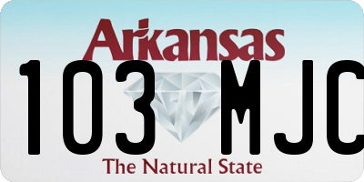 AR license plate 103MJC