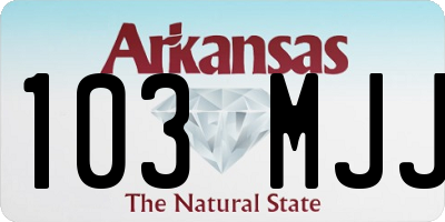 AR license plate 103MJJ