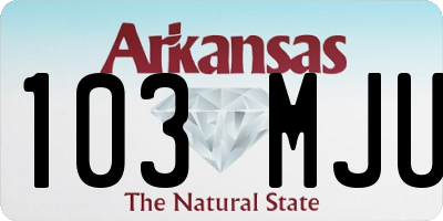AR license plate 103MJU