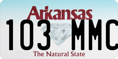 AR license plate 103MMC
