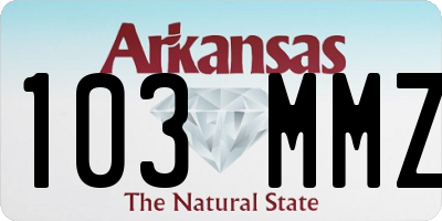 AR license plate 103MMZ