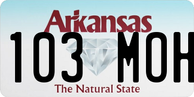 AR license plate 103MOH