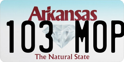 AR license plate 103MOP
