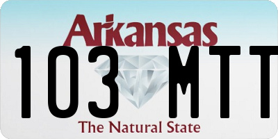 AR license plate 103MTT