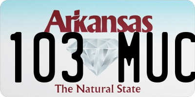 AR license plate 103MUC