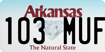 AR license plate 103MUF