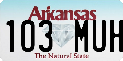 AR license plate 103MUH