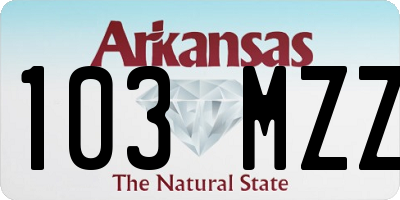 AR license plate 103MZZ