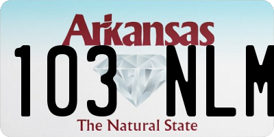 AR license plate 103NLM