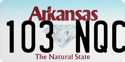 AR license plate 103NQC