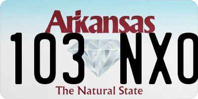 AR license plate 103NXO