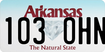 AR license plate 103OHN