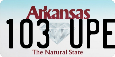 AR license plate 103UPE