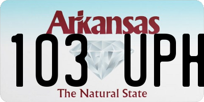 AR license plate 103UPH