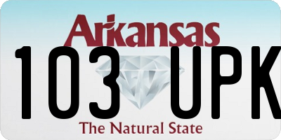 AR license plate 103UPK