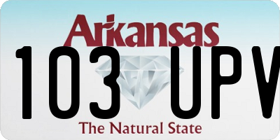 AR license plate 103UPV