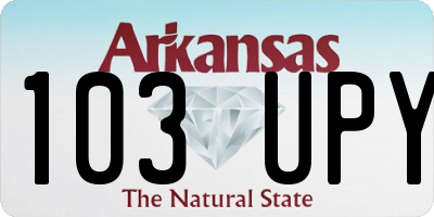 AR license plate 103UPY
