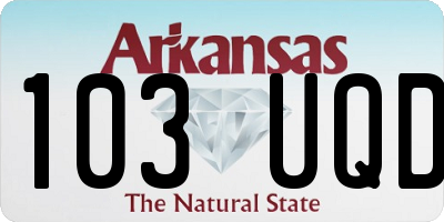 AR license plate 103UQD