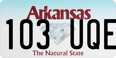 AR license plate 103UQE