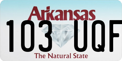 AR license plate 103UQF