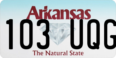 AR license plate 103UQG