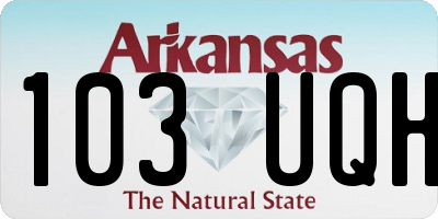AR license plate 103UQH