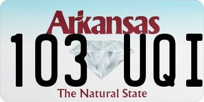 AR license plate 103UQI