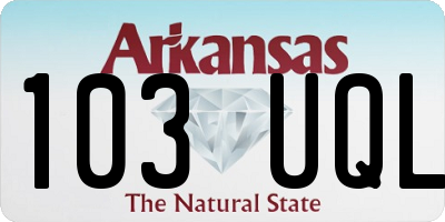 AR license plate 103UQL