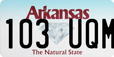 AR license plate 103UQM