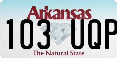 AR license plate 103UQP