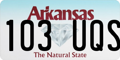 AR license plate 103UQS