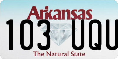AR license plate 103UQU