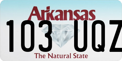 AR license plate 103UQZ