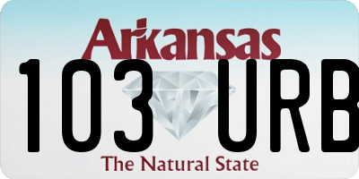 AR license plate 103URB
