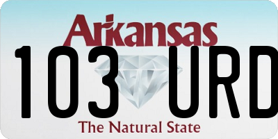 AR license plate 103URD