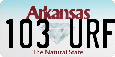 AR license plate 103URF