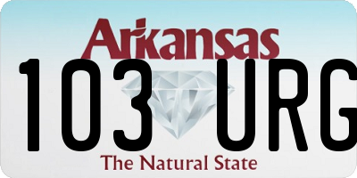 AR license plate 103URG