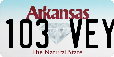 AR license plate 103VEY
