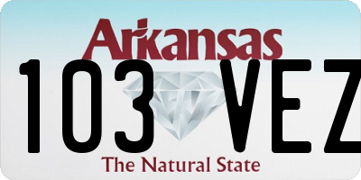 AR license plate 103VEZ