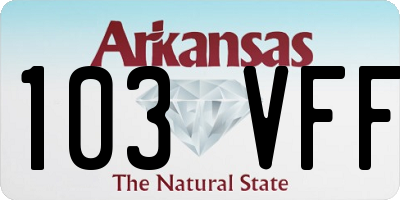 AR license plate 103VFF