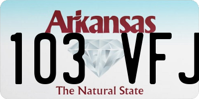 AR license plate 103VFJ